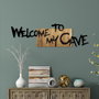 Wallity Welcome To My Cave - Escultura de pared en nogal y negro